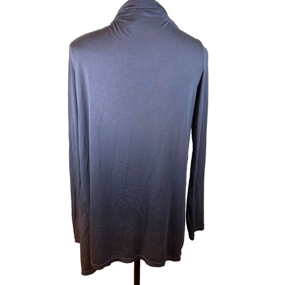 Barefoot Dreams Luxe Milk Jersey Calypso Gray Wrap Cardigan Loungewear Size S - Picture 5 of 7